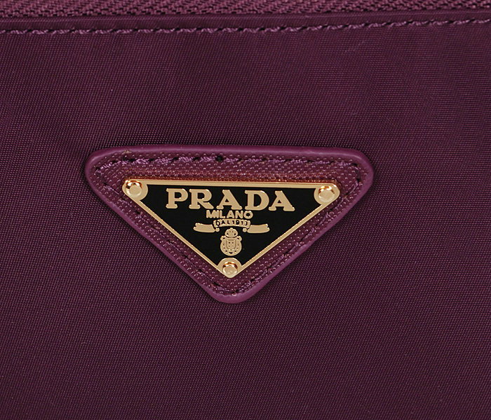 2014 Prada fabric shoulder bag BL1564 purple